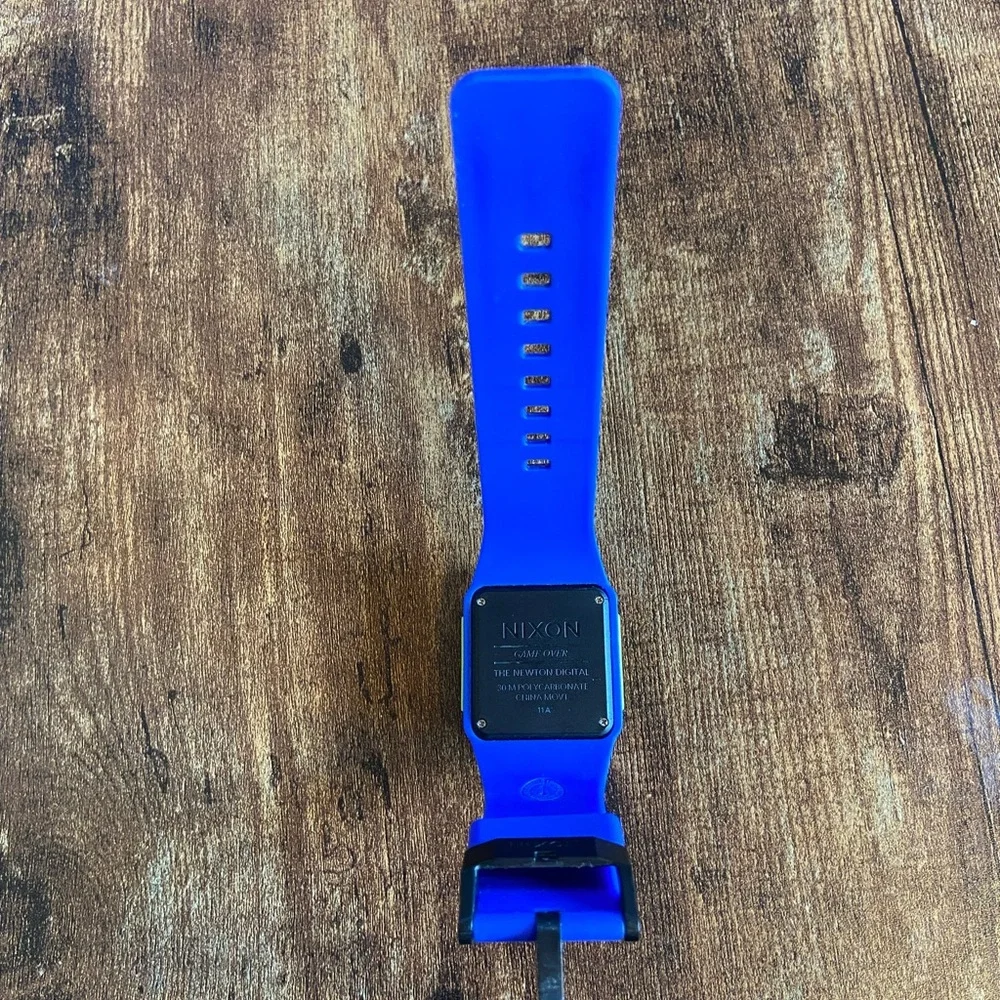 Nixon the Newton Digital Blue and Green Digital Watch